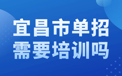 宜昌市单招需要培训吗