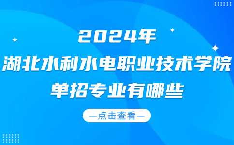2024年湖北水利水电职业技术学院单招